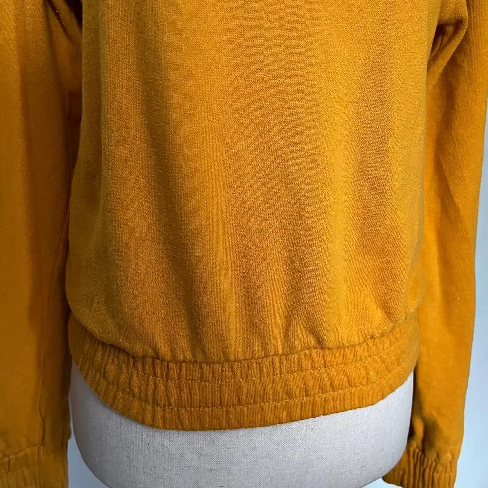 MTV Y2K Mustard 1/4 Zip Womens Sweeatshirt I Want My MTV Graphic Retro 90s - Picture 9 of 12